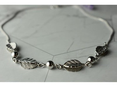 925 Sterling Silver "Autumn Leaves" Necklace