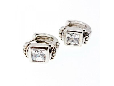 925 Sterling Silver White Beryl Earrings