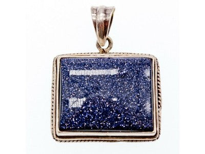 925 Sterling Silver Sodalite Pendant