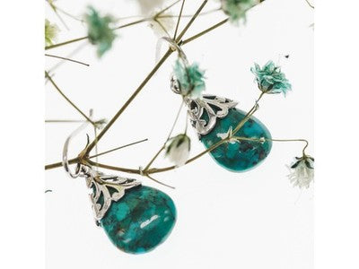 925 Sterling Silver Jasper Earrings