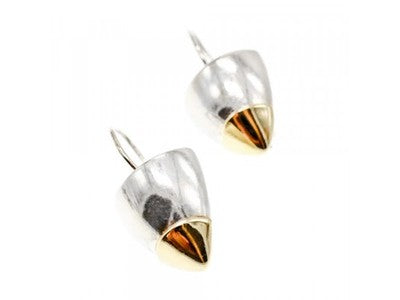 Vintage 925 Sterling Silver Gold Plated Earrings