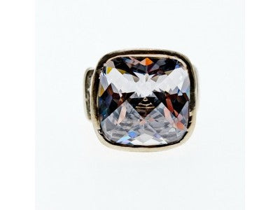 925 Sterling Silver CZ Ring Size 6.5