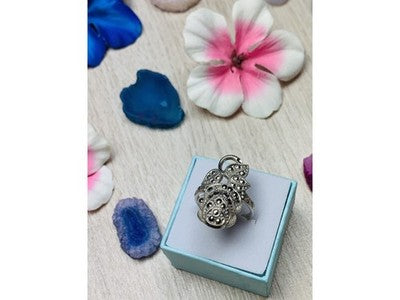925 Sterling Silver Marcasites Ring Size 7.5