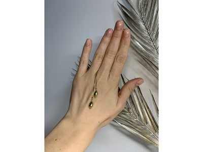 925 Sterling Silver Gold Plated Broach Earrings