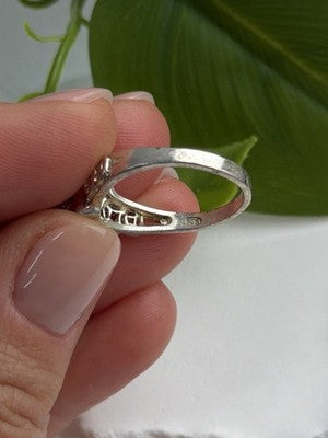 Vintage 925 Sterling Silver Frog Ring Size 7.5