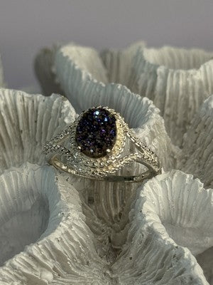 925 Sterling Silver Marcasite Ring Size 9.5