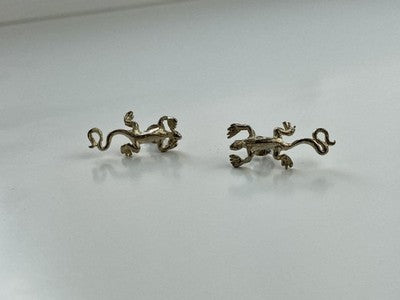 925 Sterling Silver "Lizard" Stud Earrings