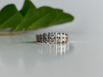 925 Sterling Silver CZ Ring Size 11.75