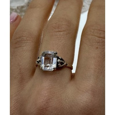 925 Sterling Silver CZ "Classic" Ring Size 8