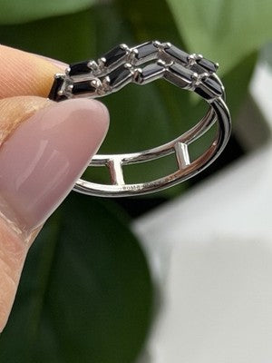Bomb Party 925 Sterling Silver Tourmaline Ring Size 10