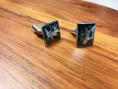 Men's Vintage 925 Siam Sterling Silver Cufflinks