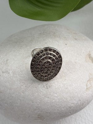 Beautiful Vintage 925 Sterling Silver Marcasite Ring Size 6