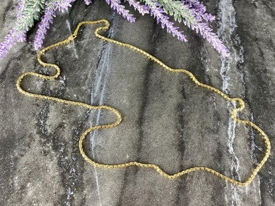 925 Sterling Silver Gold Plated Chain Milor Italy 30.3 In