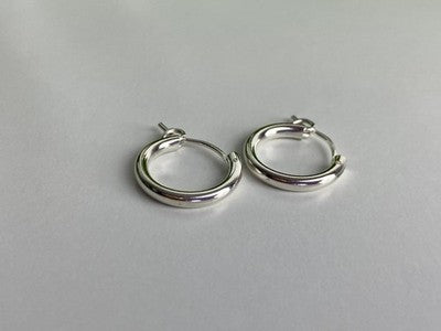 925 Sterling Silver Hoops Earrings