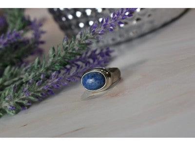 Vintage 925 Sterling Silver Sodalite Ring Size 6.5