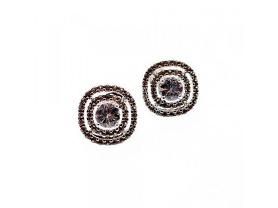 925 Sterling Silver CZ "Holiday" Stud Earrings