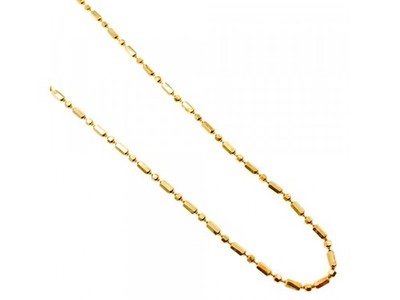 925 Sterling Silver Gold Plated Necklace Italy 39.4 in
