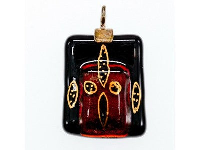 925 Sterling Silver Jewel Stone Enamel Pendant