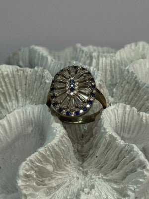 Beautiful 925 Sterling Silver CZ Ring Size 7.5