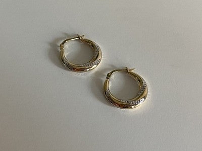 925 Sterling Silver Gold Plated (10K) Earrings