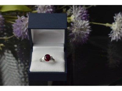 925 Sterling Silver Pink Topaz and CZ Ring Size 6.5