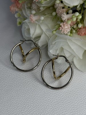 925 Sterling Silver Elegant Italy Earrings Length 1.10 Inch