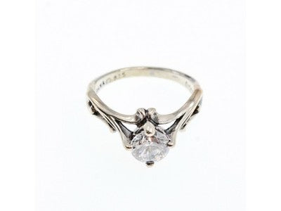 925 Sterling Silver CZ Ring Size 5.5