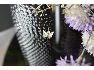 925 Sterling Silver CZ Butterfly Pendant