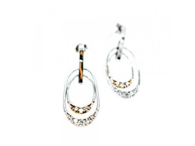 925 Sterling Silver CZ Stud Earrings