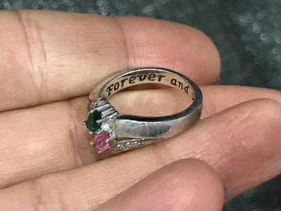 925 Sterling Silver CZ Ring Size 6.5