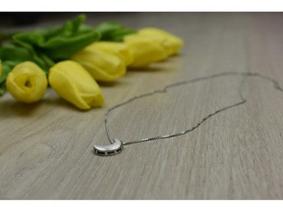 925 Sterling Silver "Moon" Chain with Pendant