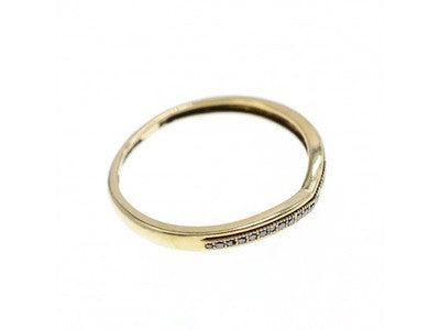 10K Yellow Gold Black Diamonds Ring Size 8