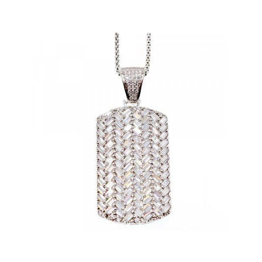 925 Sterling Silver CZ Chain with Pendant
