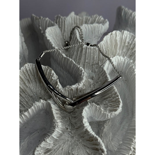 ELEGANT 925 STERLING SILVER BRACELET SIZABLE