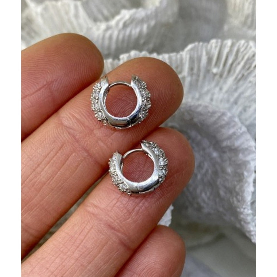 925 Sterling Silver CZ Earrings