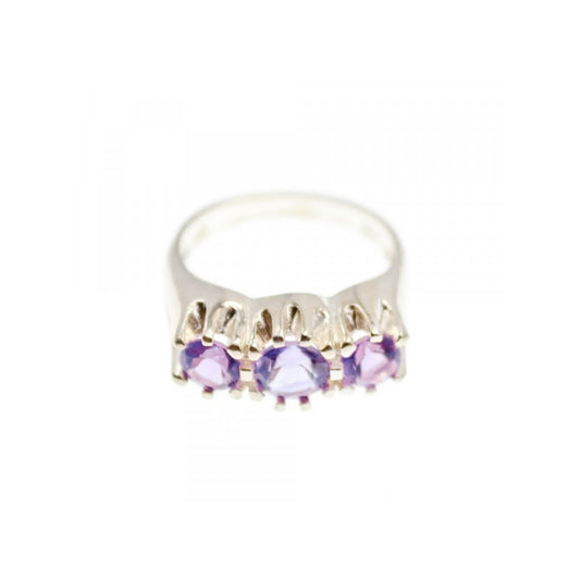 925 STERLING RING AMETHYST RING SIZE 8.5