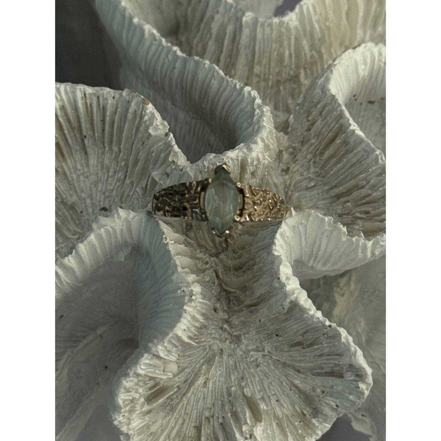 KABANA 925 STERLING SILVER BLUE TOPAZ RING SIZE 9