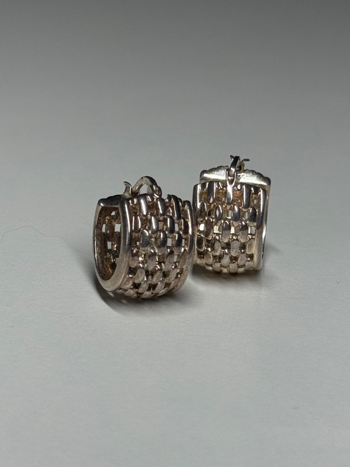 925 Sterling Silver Earrings Length 17 Mm