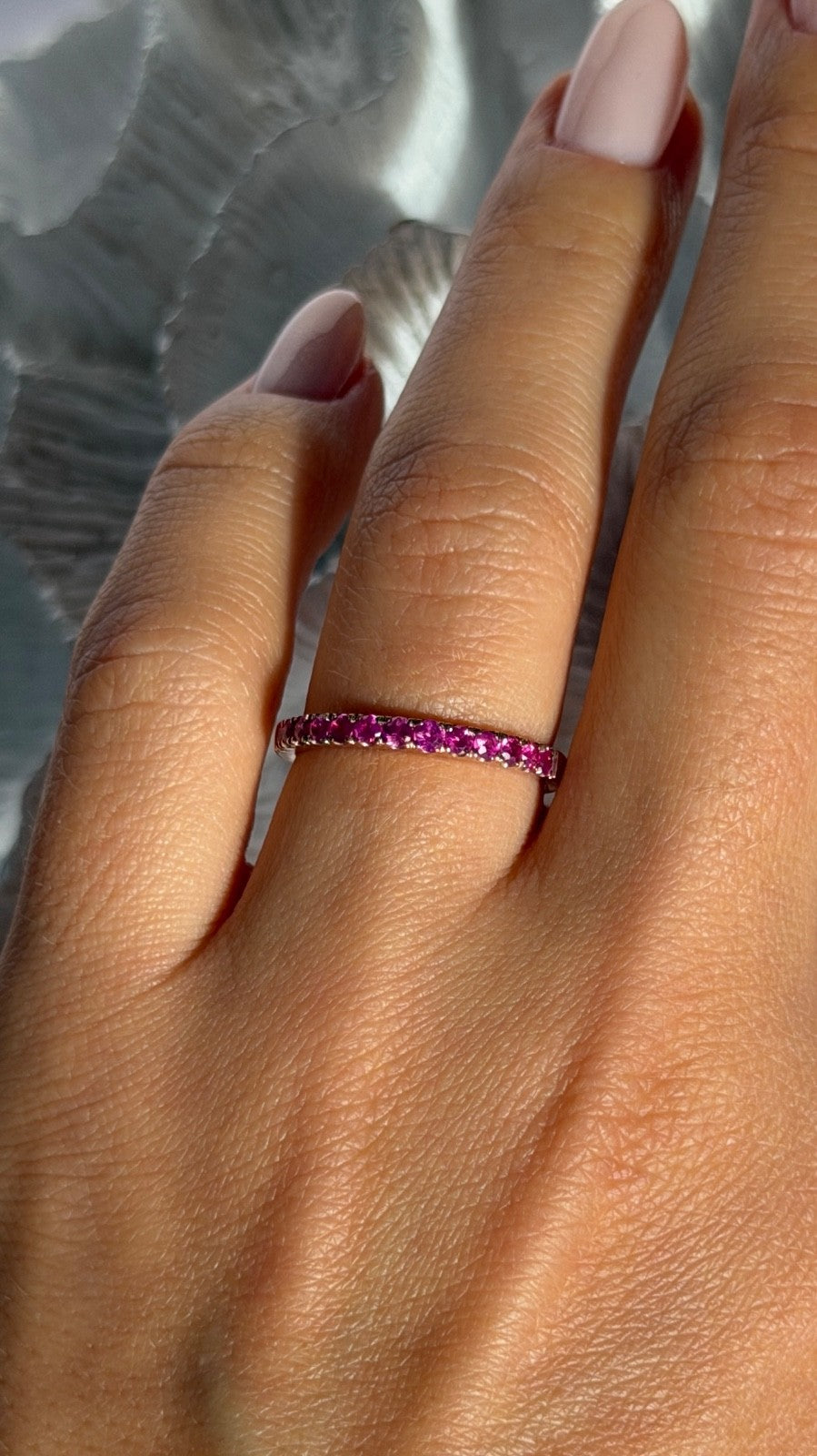 10K Rose Gold Ruby 0.50 ct  Ring Size 7