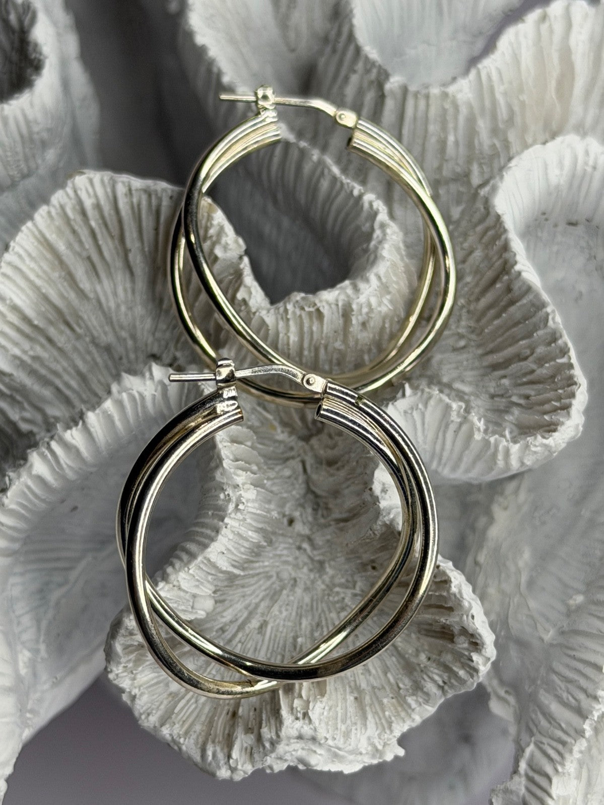 Italy Elegant 925 Sterling Silver Earrings
