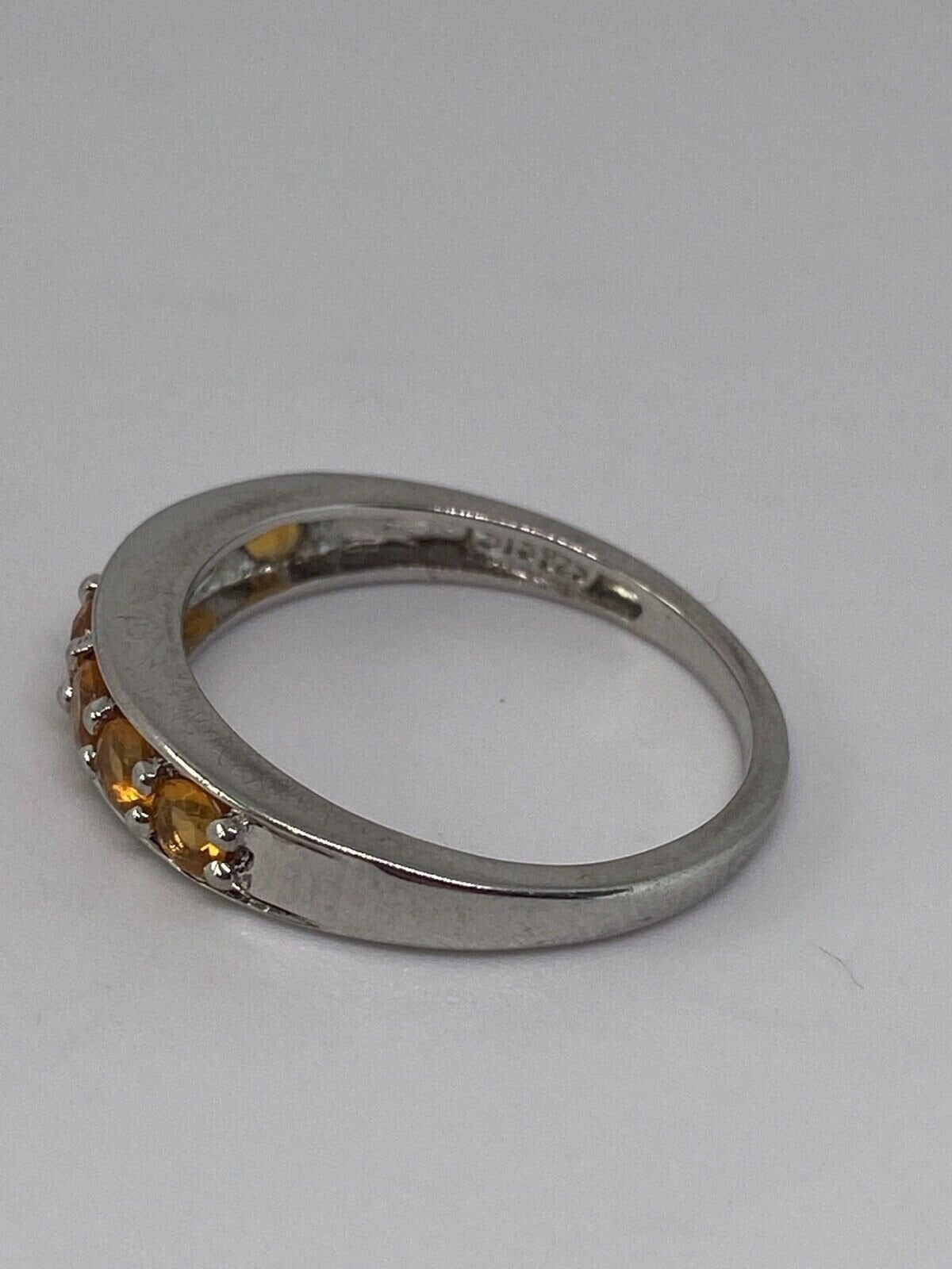 925 Sterling Silver CZ Ring Size 8