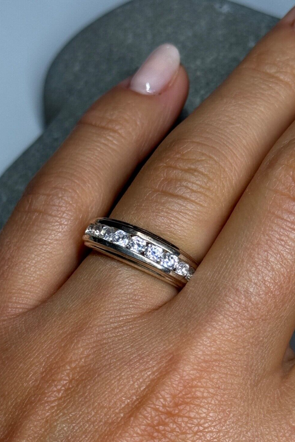 925 Sterling Silver CZ Ring Size 6