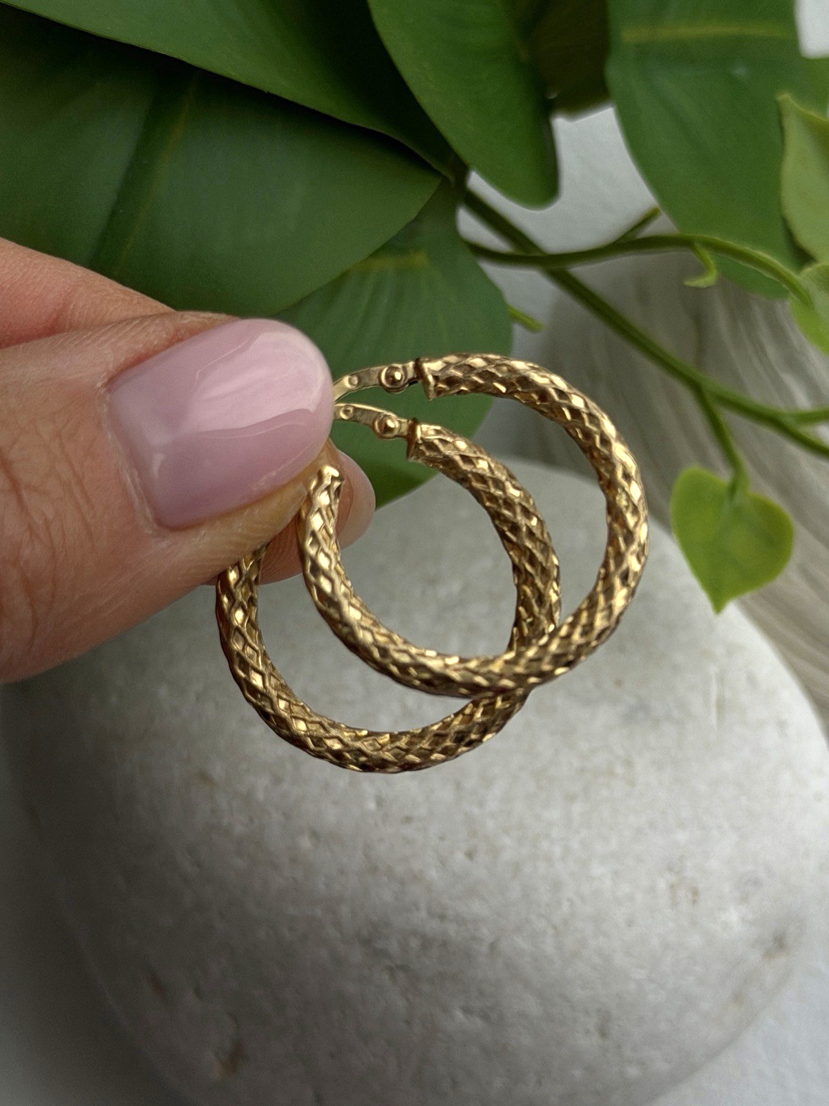Made in Italy 10K Yellow Gold Hoop Earrings