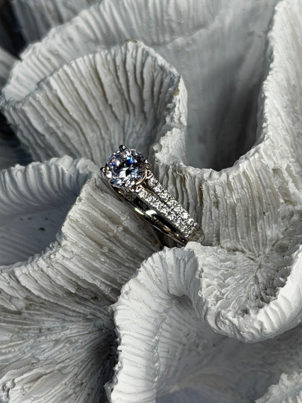 GOC 925 Sterling Silver Cz 1.42 ct Ring Size 7