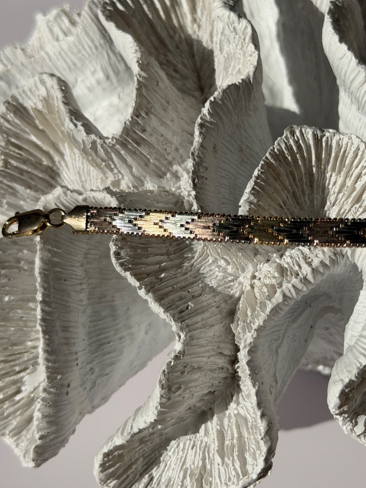 Italy 925 Sterling Silver Gold Plated Amethyst Bracelet
