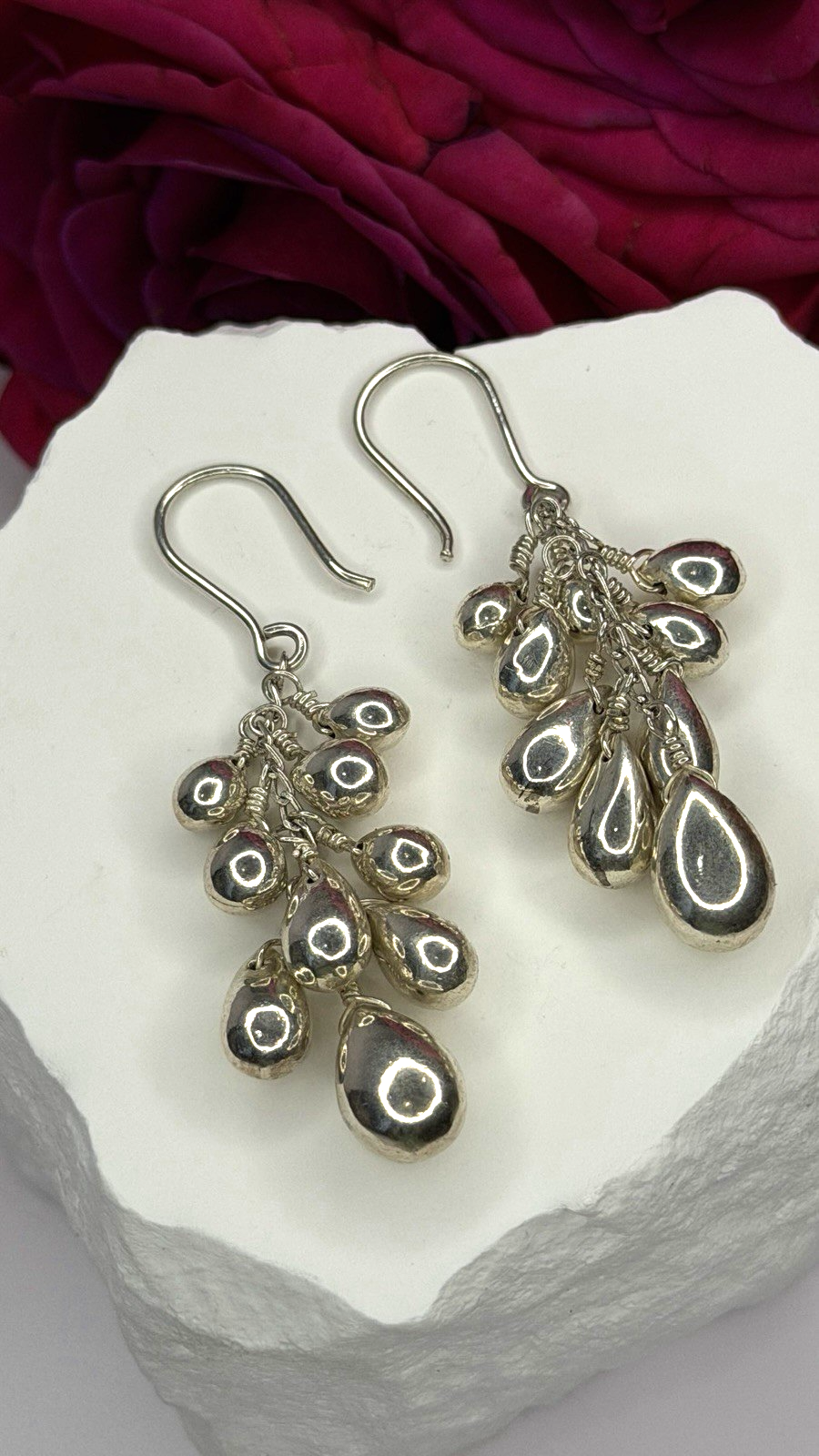 Chandelier Handcrafted 925 Sterling Silver Earrings