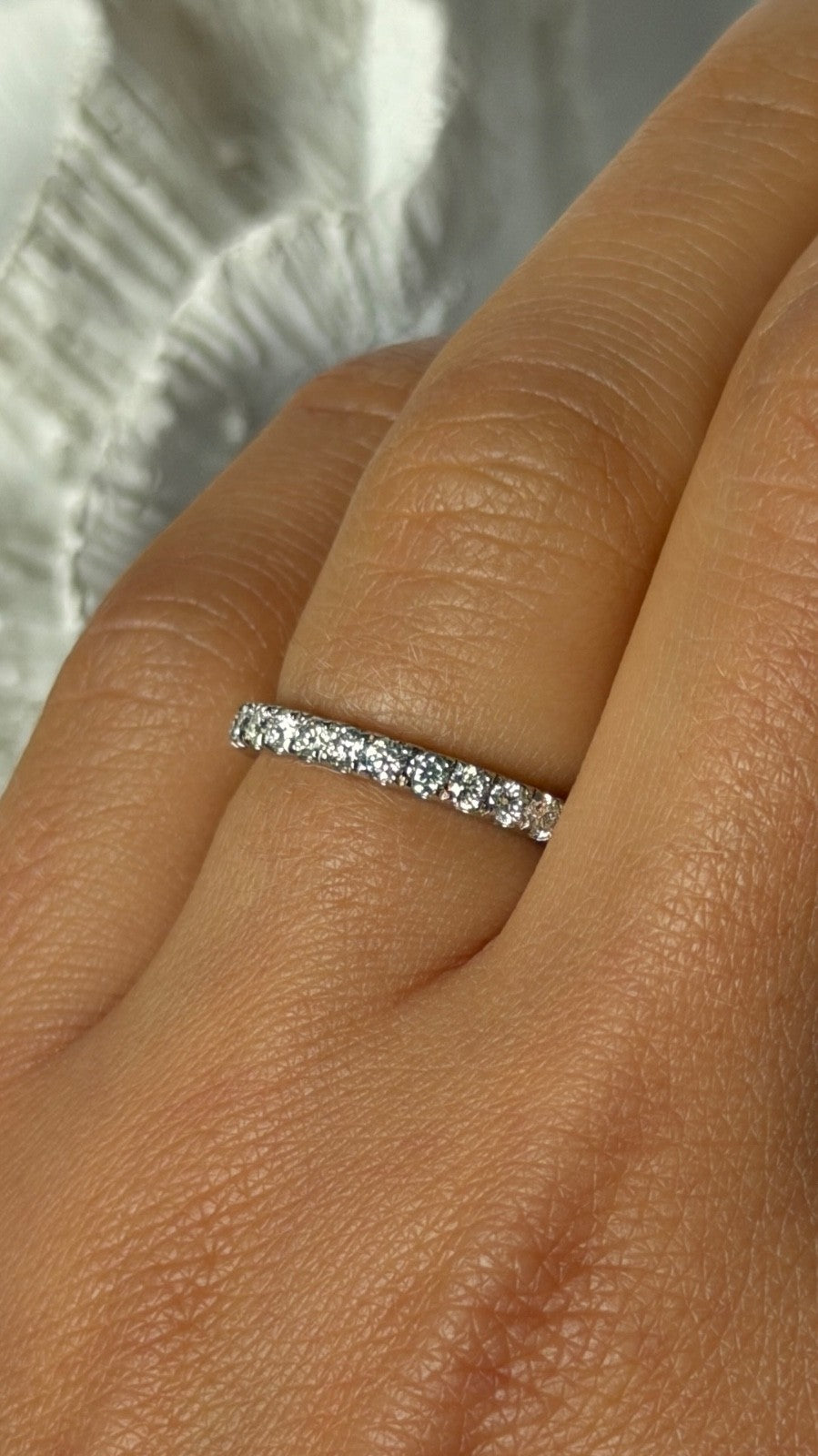 925 Sterling Silver Cz Ring Size 6