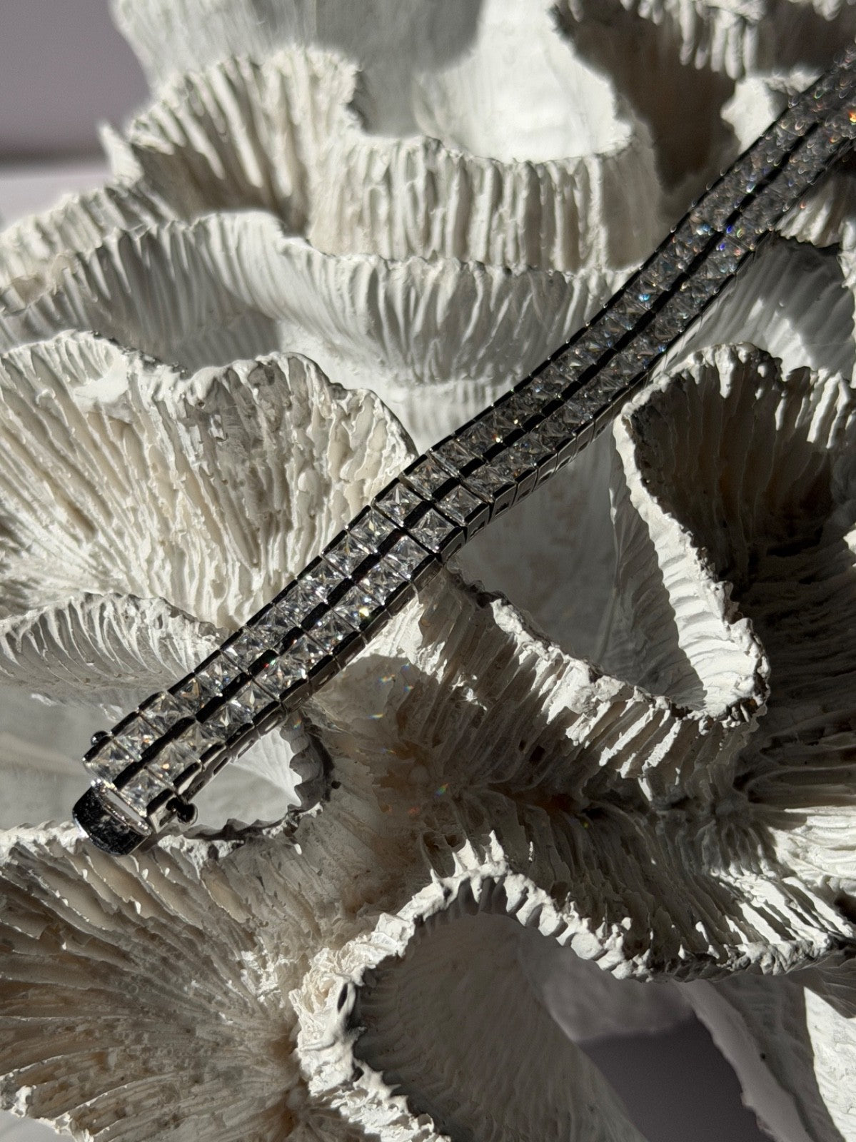 Shiny 925 Sterling Silver Cz Bracelet