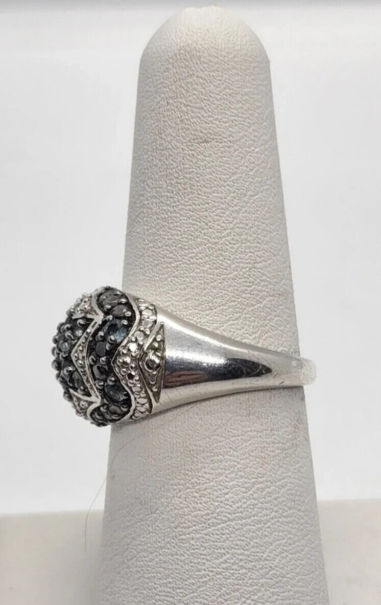 925 Sterling Silver Spinel Ring Size 6.5