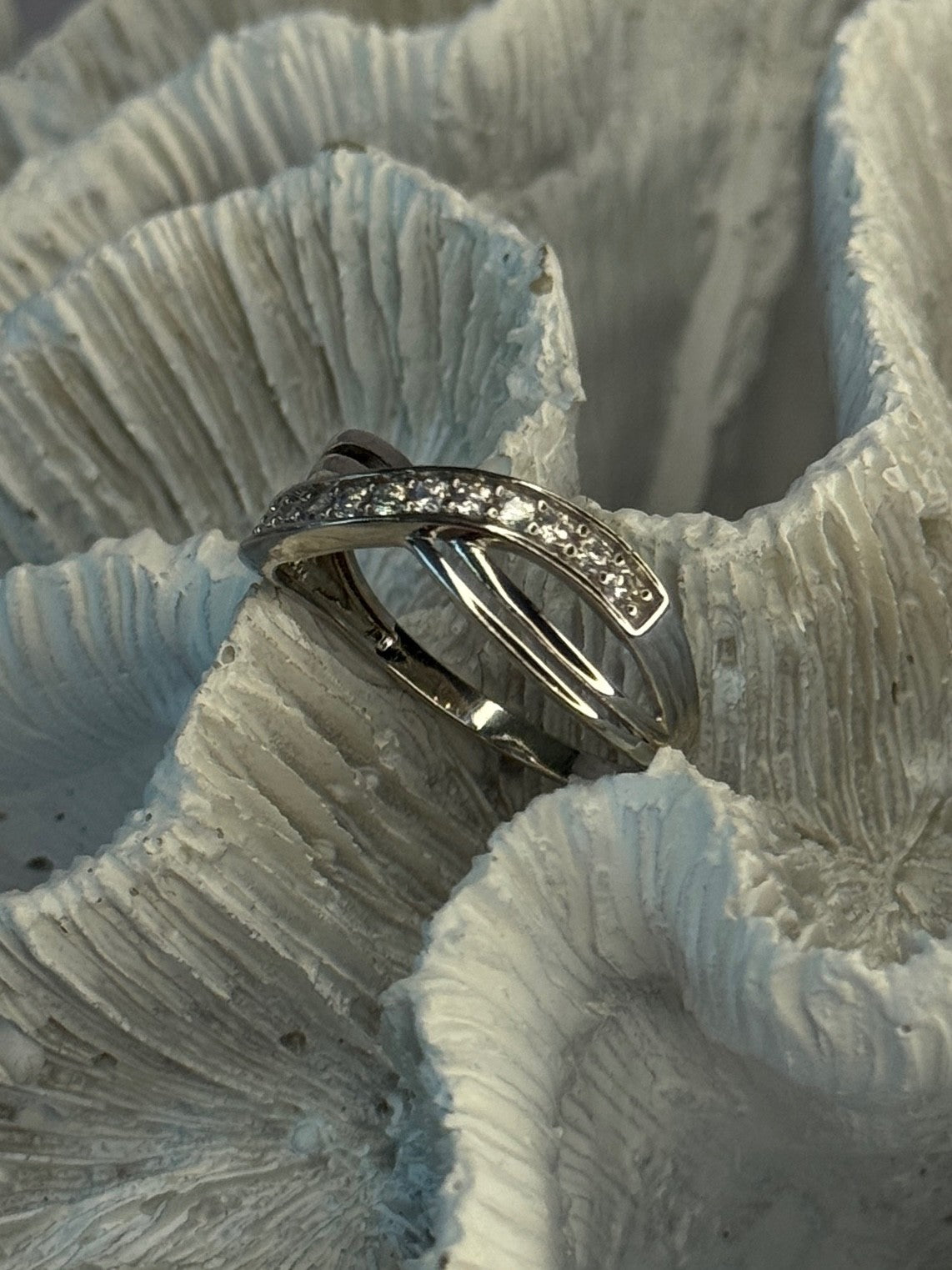 925 Sterling Silver Beryl Ring Size 9
